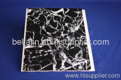 high quality printing pvc wall panel(balck marble design)