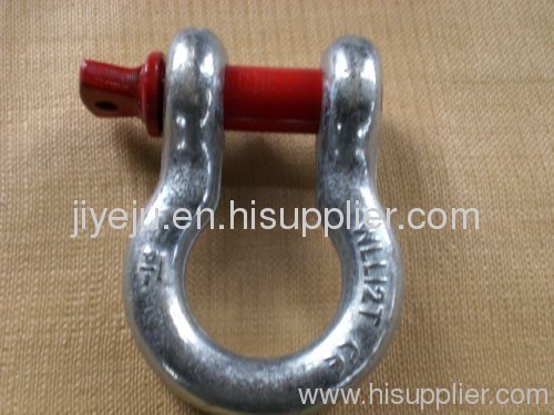 Drop forged screw pin bow shackle