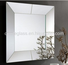 wall beveled glass mirror