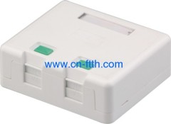 2 Ports RJ45 Surface Mount Box for Keystone Jack