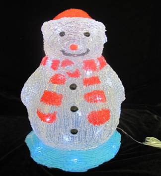 Acrylic Battery Snowman