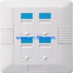 Foursquare Four Port Face Plate 86*86 type