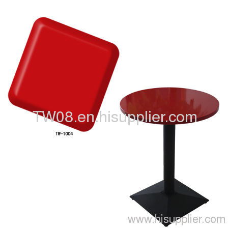 Red Round Coffee Table/Corian Solid surface Coffee Table