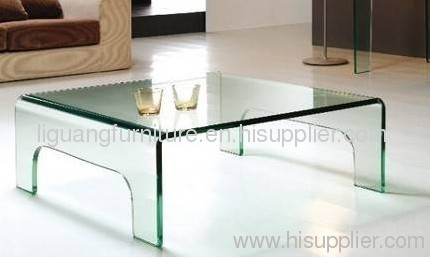 Tempered glass coffee table