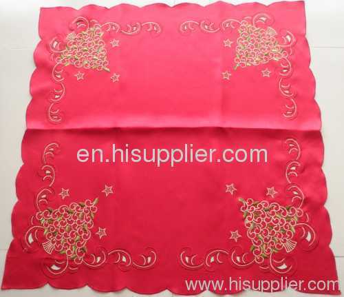XMAS and embroidery table cloth