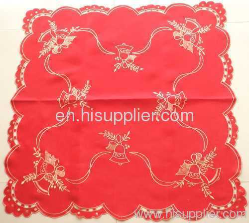 XMAS and embroidery table cloth