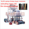 three layer co-extruding rotary die film blowing machine