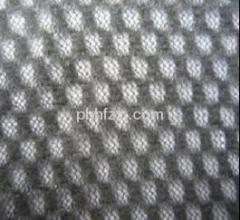 Mesh fabric with snow
