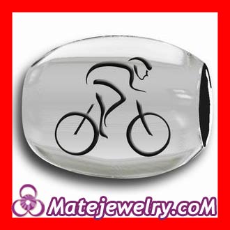 Sterling Silver european Olympics Bike Race Beads Wholesale