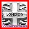 european Sterling Sliver Lovelinks Union Jack Beads