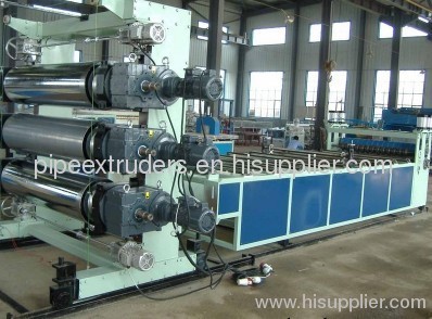 PP thick board production line