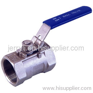 ONE-PIECE MODLE BALL VALVE CF8M 1000PSI THREAD