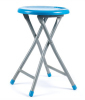 Matel Stool With Blue Plastic Cover