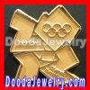 gold european olympic 2012 symbol charm beads