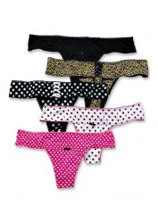 Ladies Cotton Thongs -- Ladies underwear