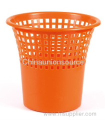 Red Color Plastic Wastepaper Garbage Can
