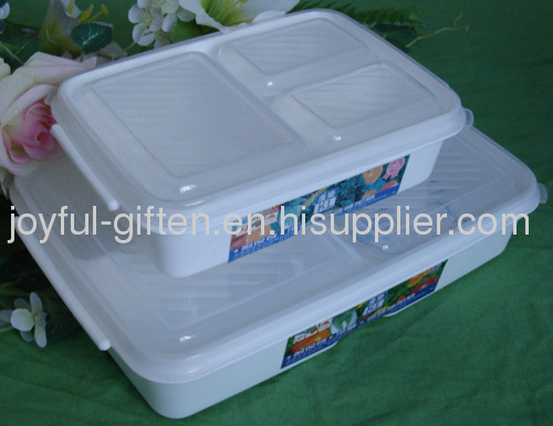 Rectangular plastic lunch boxes