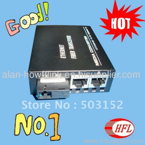 100M SM Single Mode Simplex 2 RJ45 20Km media converter