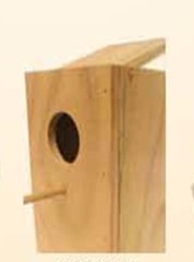 Wooden bird house