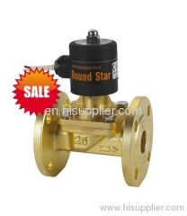 2 WAY brass IP54 metal coil flange connection steam magnetic valve