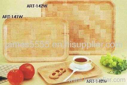 Round Wooden Tray For Kitchenware