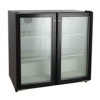 258L plastic swing door bar cooler