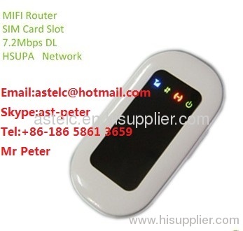 3G Pocket Router (Built-in HSUPA Chipset) 3G SIM Card With Lithium Battery-R8