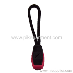 Plastic zipper puller for clothing