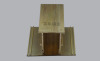 Brass decorative material extrusion hardware