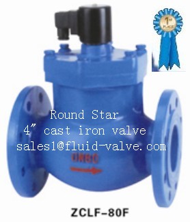 2 Way IP54 pilot opreatered water air oil cast iron steam electric valve