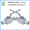 hydraulic ball valves 2 way full SAE J518C standard heavy type 420 bar port valves