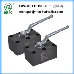 hydraulic manifold ball valve in carbon steel material