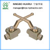 3 way high pressure female /male 2&quot; threaded ball valve used for construction or agriculture