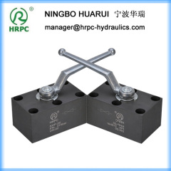 2-way manifold mounting type ball valve (6 top holes)