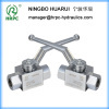 hydraulic male or female threaded high pressure 2 way carbon steel ball valve