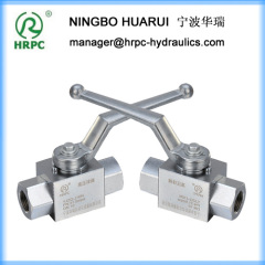 hydraulic male or female threaded high pressure 2 way carbon steel ball valve