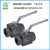 hydraulic systems manual thread ball valve in male-female