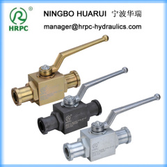 flanged SAE full bore hydraulic high pressure ball valve