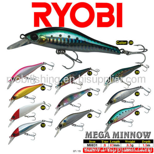 RYOBI HARD FISHING LURES - MEGA MINNOW