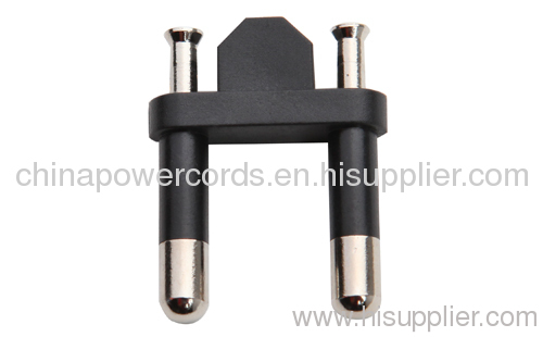 2 pins India Cable plug insert