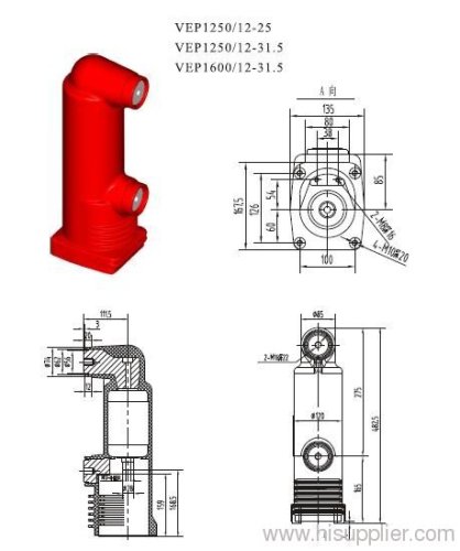 Embedded poles for 12KV cirduit breaker VEP326B