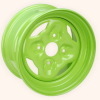 yellow wheel rims for karts supplier