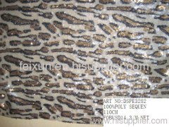 sequen emboridery fabric