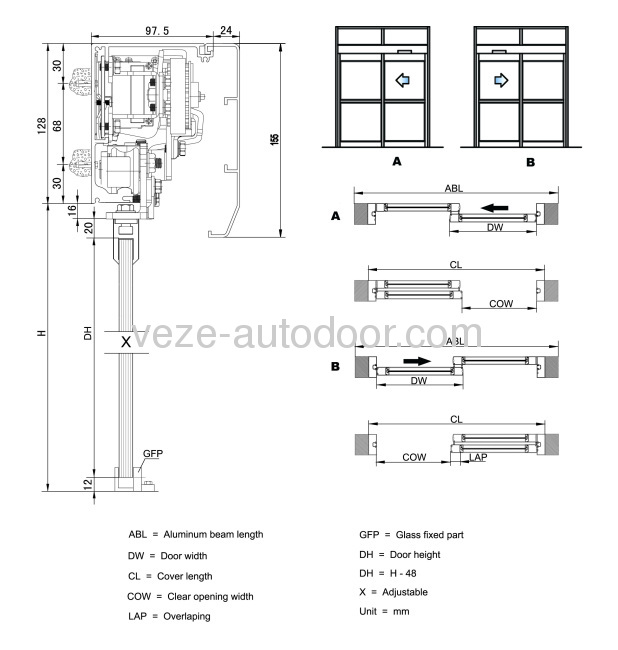 automatic sliding door diagrams manufacturers and suppliers in China