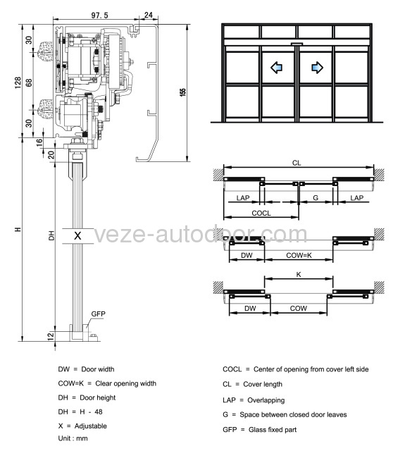 Sliding Door Diagram