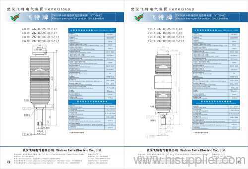 vacuum interrupter for ZW38 outdoor circuit breaker