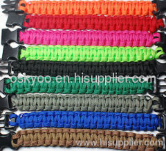 550 Paracord Survival Bracelet with side release, 550Paracord Survival Strap,Paracord Survival Bracelet