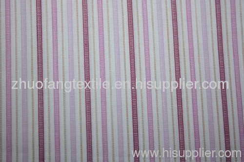 100%Cotton Yarn Dyed Purple Stripe Woven Fabric