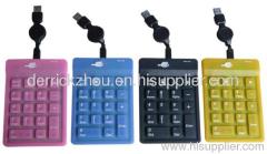 full color number silicone keyboard