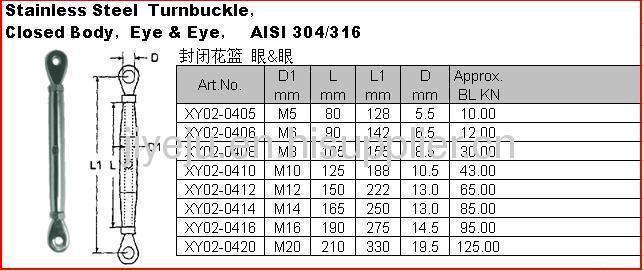 turnbuckle factory from China manufacturer - Qing Dao JiYeJu Casting ...